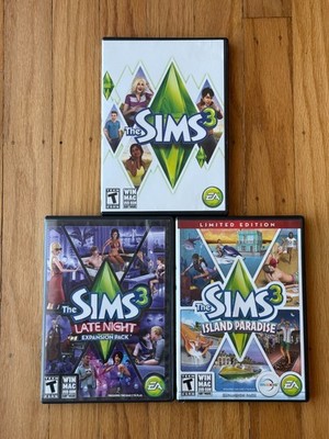 EA The Sims 3 PC Game Bundle with Late Night and Island Paradise Expansion Packs