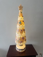 Gingerbread Tree Blow Mold 30” Lights Up Christmas Decoration