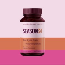 SEASON34 Bone & Joint Health for Women | Hyaluronic Acid, Soy Isoflavones, Resve
