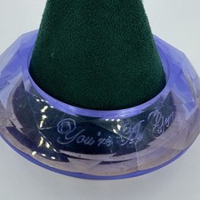 Ted Baker bangle bracelet purple plastic dome faceted unusual retro