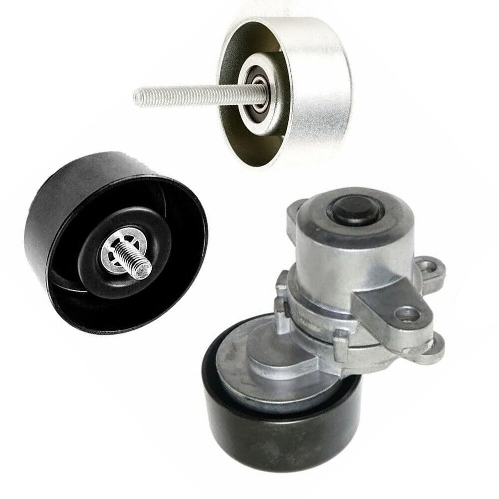 3x Belt Tensioner Pulley & Belt Pulley Kit For Nissan Altima Maxima Murano NEW