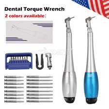 Dental Manual Implant Torque Wrench Handpiece with 16 Screw Drivers 2.35mm 2Head