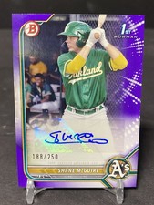 2022 Bowman Shane McGuire Purple Paper 1st Prospect Auto Autograph #/250