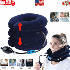 Cervical Neck Traction Device Collar Brace Support Pain Relief Stretcher Therapy