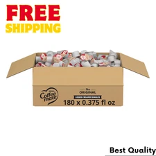 Nestle Coffee Mate Original Liquid Creamer Singles 180 Ct Non-Dairy Cup.