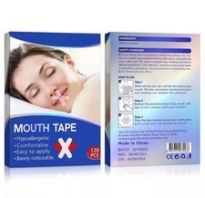 120Pcs Mouth Patch Tape Strip for Better Nose Improved Breathing Advanced Gentle