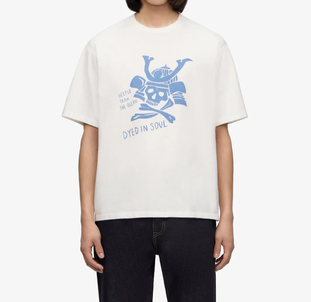 MOMOTARO JEANS ZIMBABWE COTTON S/S TEE- SKULL MMTS6025 Made in