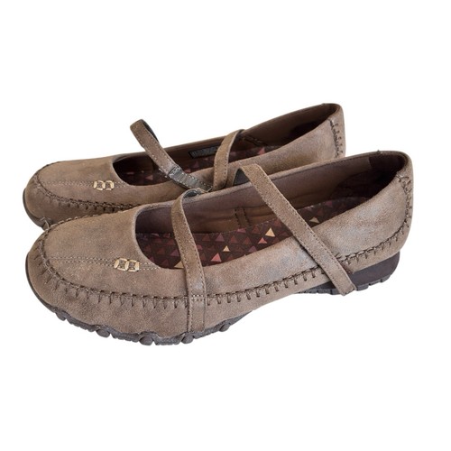 Skechers Womens Brown Mary Jane Memory Foam Air Cooled Shoe Size 8.5 Relaxed Fit - Picture 7 of 10