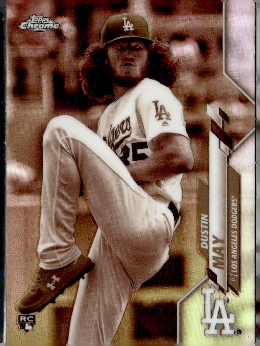 2020 Topps Chrome #176 Dustin May Sepia Refractor
