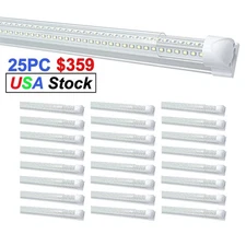 25 Pack Super Bright Commercial Garage Ceiling Led Shop Light Fixture 100W 6500K