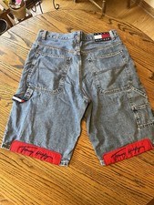 RARE Tommy Hilfiger HipHop Carpenter Jean Denim Shorts 31" Waist 90's Read Descr