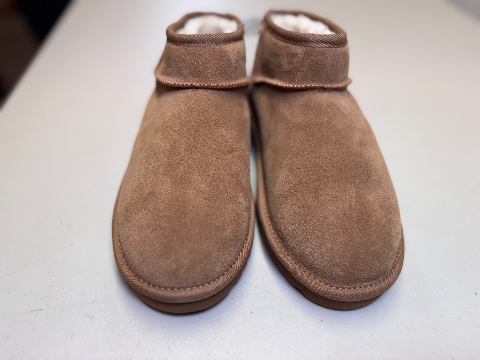 Jack Wills Low Snug Boots UK 5 EU 38 Tan Faux Fur Lined Slip On Ankle image 2
