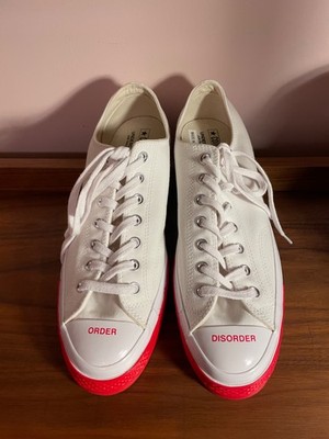 CONVERSE UNDERCOVER CHUCK TAYLOR JUN TAKAHASHI ALL STAR 70s WHITE RED Size 11