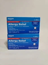 Amazon Basic Care Allergy Relief Loratadine Tablets, 10 mg, 300 Count Ex 11/2027