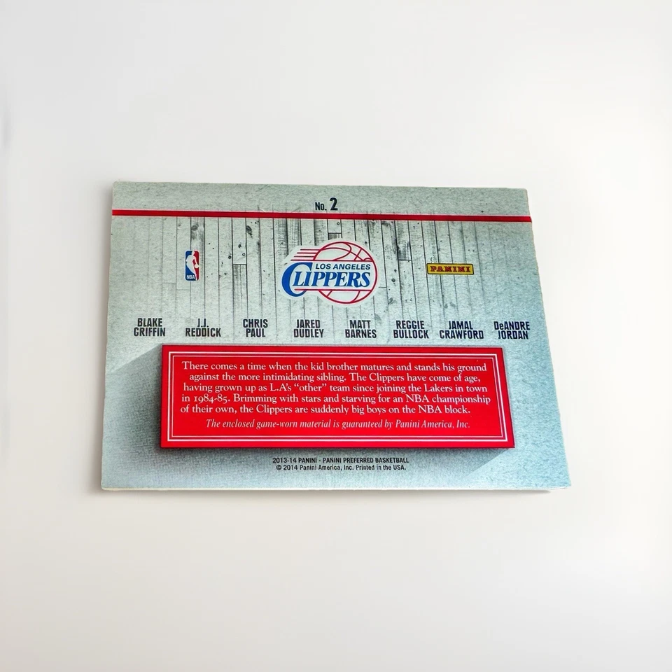 2013 Panini Preferred Booklet Game Used Patch Jersey Chris Paul Clippers /199 NM - Image 3 of 4