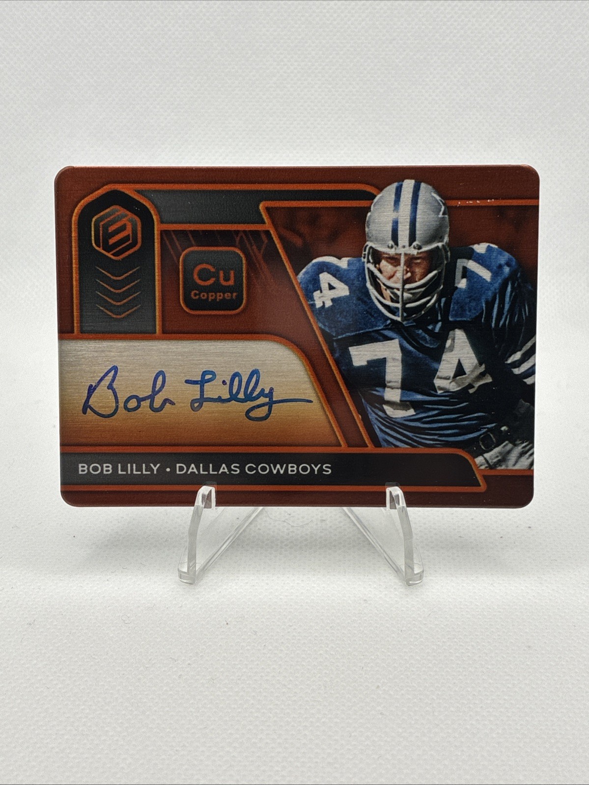 2020 Panini Elements - Steel Signatures Bob Lilly #SS-BL Copper /29 (AU)