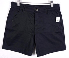 NEW Old Navy Girls Black Bermuda Stretch Shorts Sz 14 Adjustable Waist