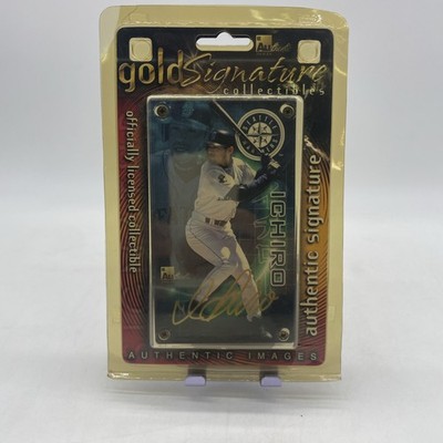 2001 Ichiro Suzuki Gold Signature Collectibles Authentic Images