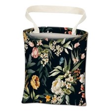 Car Trash Can, Cute Car Trash Bag, Hanging Car Organizer and Watercolor Flowers