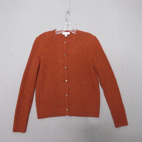 St John Sport Cardigan Pointelle Wool Blend Sweater Quiet Luxury FA2 06 GRP 2