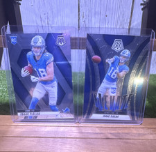 Isaac TeSlaa 2 Card Rookie Lot - 2025 Mosaic Elevate & Base - Lions RC