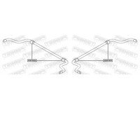 2X Febest Lagerung Stabilisator Vorne Links Rechts FüR Ssangyong Rexton W Gab_
