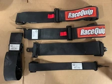 RaceQuip Black 5 Point Race Car Seat Belt 3 in. Lap and Shoulder - 2 in. Sub SFI