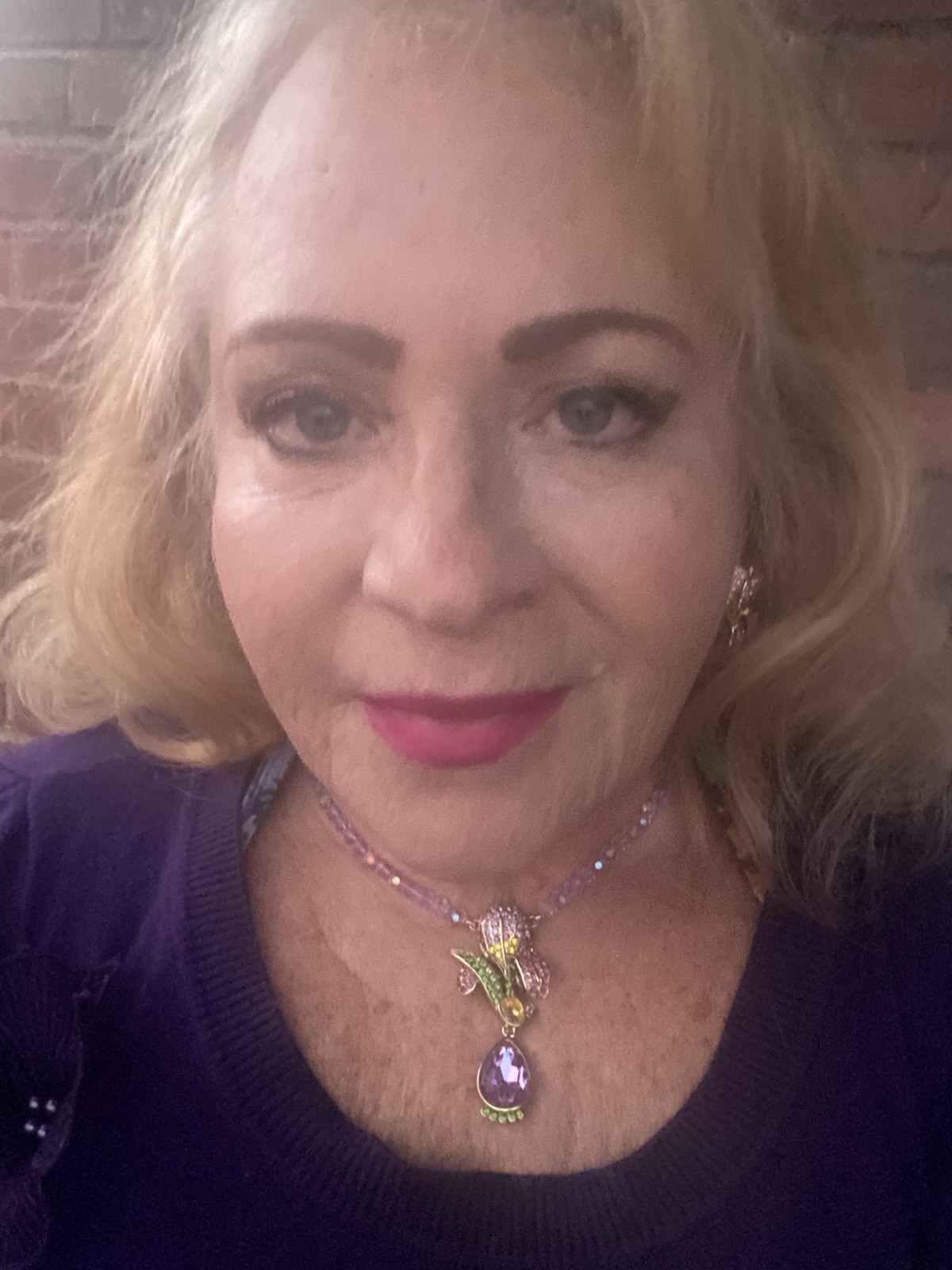 HEIDI DAUS EARLY BLOOMER FLOWER DROP NECKLACE & LOVELY EARRINGS💐