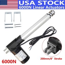 12Volt 8" inch Stroke Linear Actuator 6000N 1320lbs Max Lift Electric DC Motor