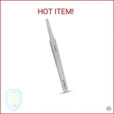 Excelta 2A-SA-SE Straight Tapered Flat Point Precision Tweezers, Anti-Magnetic S