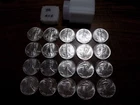 1986 American Silver Eagle Roll of 20 Gem BU Coins!