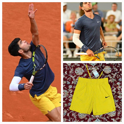Nike Court Slam 6in Shorts アルカラス 全仏2025 日本未発売 希少 Nike Court Slam 6in Shorts サイズM 全仏