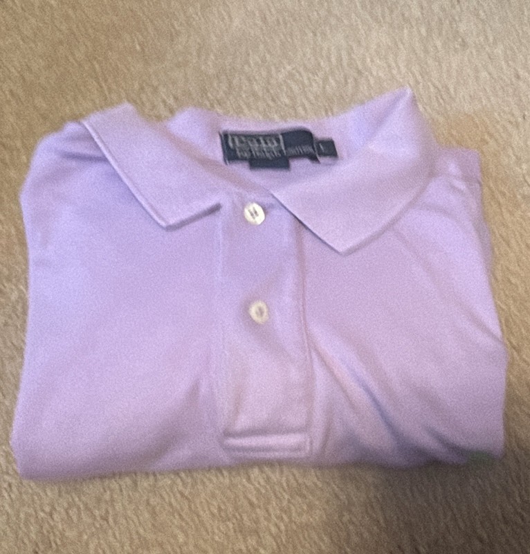 Men’s Purple Polo Shirt Large Golf Shirt