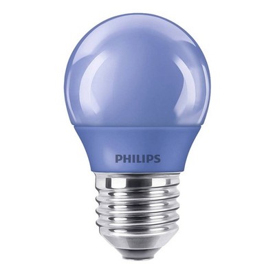Philips LED Leuchtmittel P45 Tropfen 3,1W E27 230V Kugel farbig bunt Party Blau