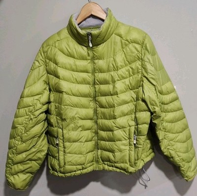 Lands  End Youth Thermo Packable Puffer Jacket, Lime Green, Size 18-20 xl