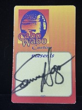 1990&rsquo;s Sammy Hagar Van Halen Cabo Wabo Cantina VIP All Access Pass Signed Rare!