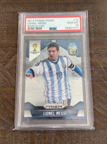 2014 Panini Prizm World Cup Lionel Messi PSA 10 #12 Argentina