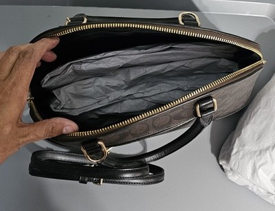 Coach F27583 Mini Sierra Signature Satchel Handbag - Black for