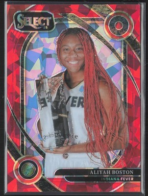 2025 Panini Select WNBA #250 Aliyah Boston Red Ice Prizms #/299