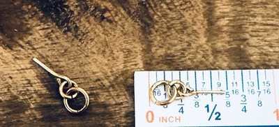 Vintage Barbie Doll Earrings Small Gold Hoops Dangle Pierced Earrings 3/16  Wide