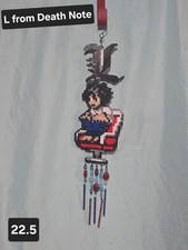 Perler Beads Windchime, L from Death Note Themed. 22.5 Long