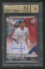 BGS 9.5 10 AARON JUDGE 2018 TOPPS RC ALL STAR GAME RED AUTOGRAPH #ED 07/10 RARE