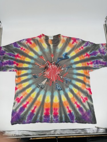 Vintage 2001 Pink Floyd The Wall Tie-Dye Winterland Grafik T-Shirt - Größe 2XL