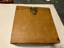 Vintage Brown amfile Platter-pak No. 750 Case For 7" 45 RPM Records / Pre-Owned