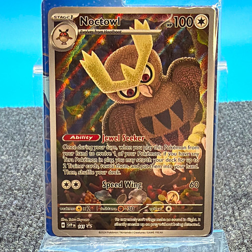 Pokemon TCG Noctowl Promo Holo 141 SV Scarlet & Violet Promo EN 100 HP Exclusive