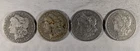 LOT OF 1 1901 O 1 1900 O 1 1889 O 1 1882 O MORGAN SILVER DOLLARS #71