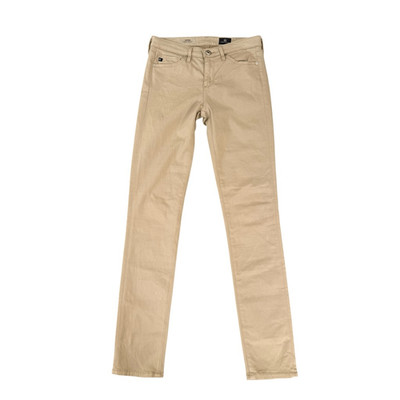 AG Adriano Goldschmied The Prima Cigarette Denim jeans cotton stretch Sz 25 tan