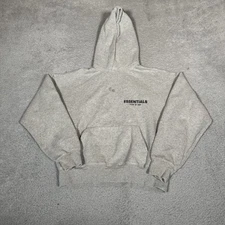 Essentials Hoodie Adult 2XS Gray Pullover Sweatshirt Oversized Fear of God