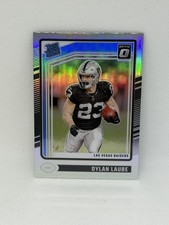 2024 Panini Donruss Optic Football Rated Rookie Card #230\tDylan Laube - HOLO. rookie card picture