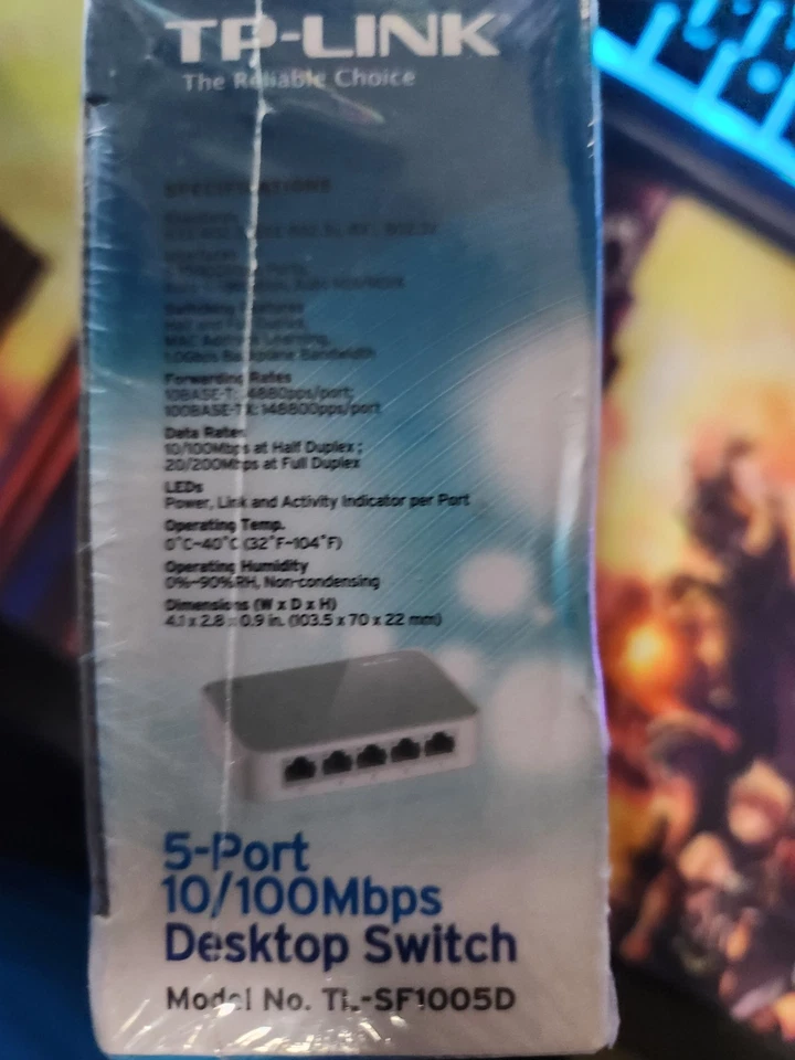 TP-LINK TL-SF1005D 5-Port 10/100Mbps Desktop Ethernet Switch - BRAND NEW - Image 3 of 4